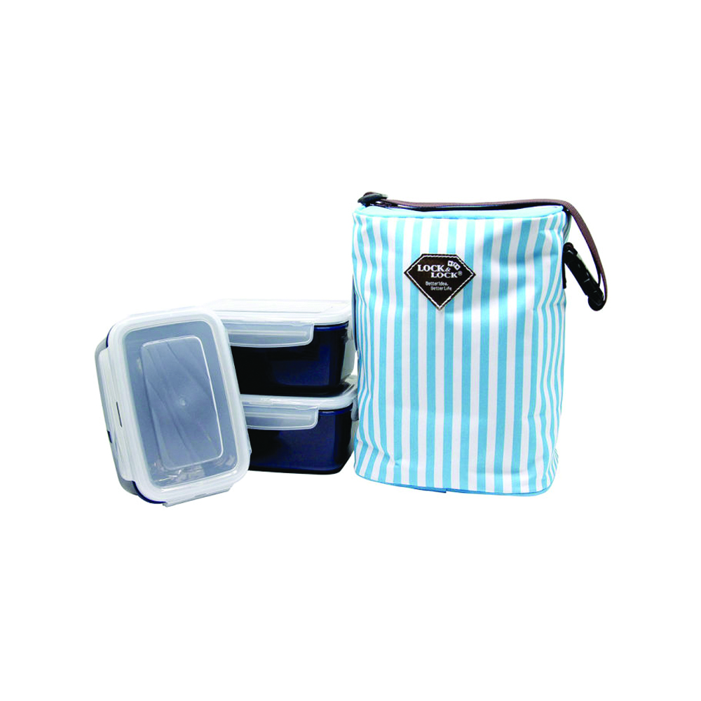 Bộ Hộp Cơm Kèm Túi Giữ Nhiểt LocknLock - 4 Màu (Xanh Lá, Xanh Navy, Đỏ, Vàng), , large image number 1